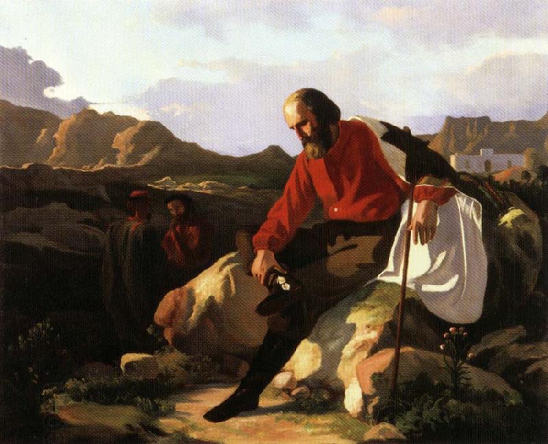 Vincenzo Cabianca Garibaldi at Caprera oil painting picture